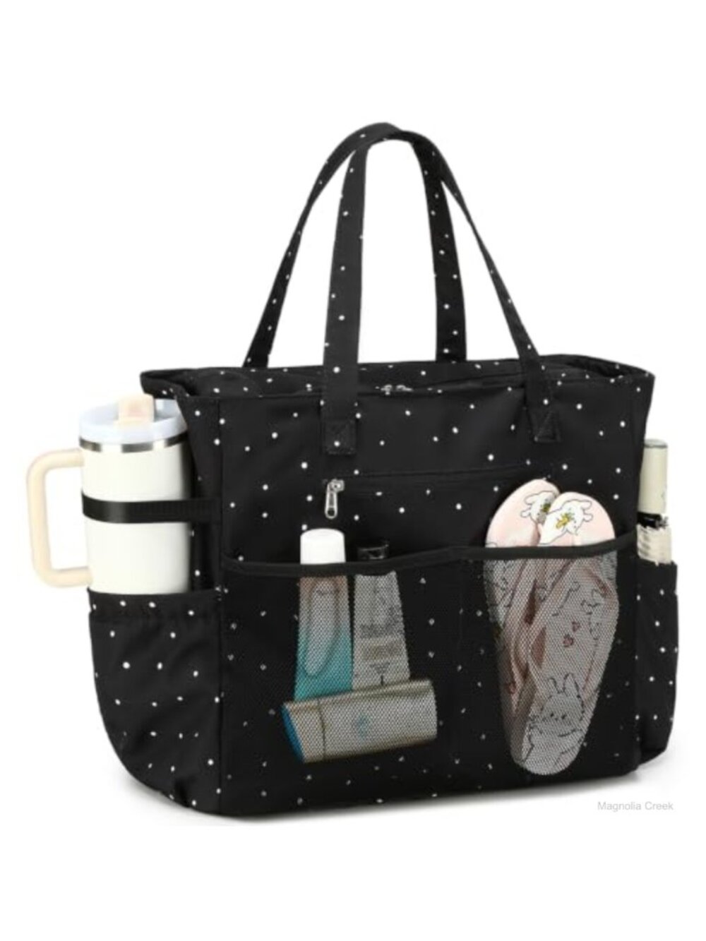 Extra Large Waterproof Beach Tote with Wet Compartment
